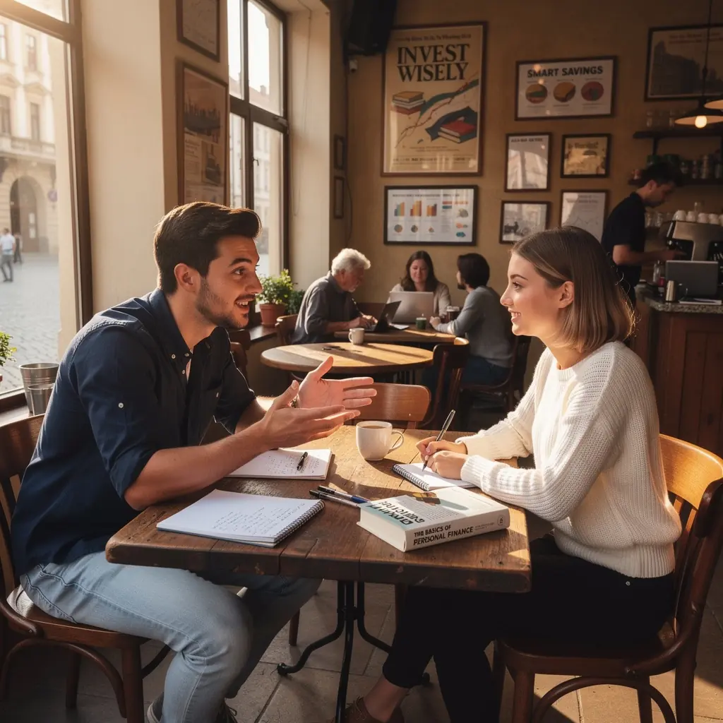 Člověk sedící u stolu s notebookem a poznámkami, plánující svůj rozpočet.